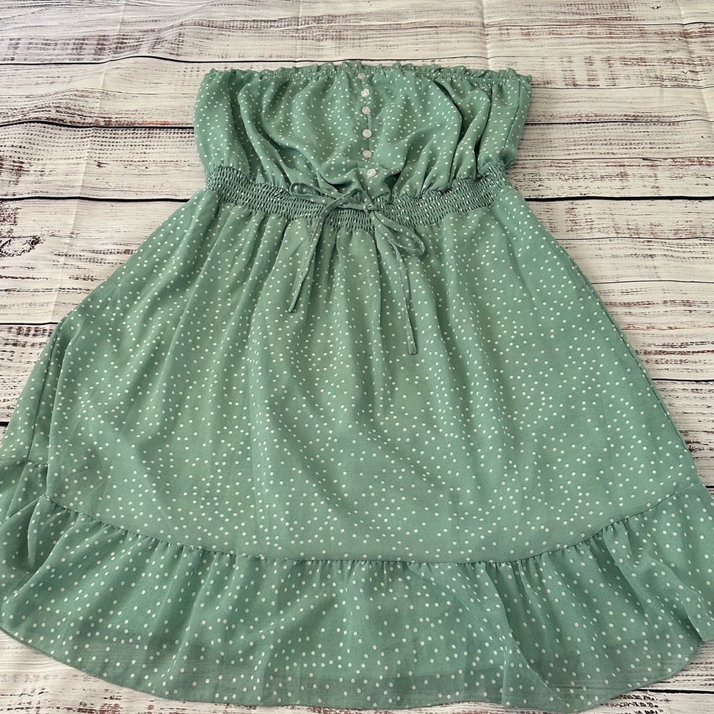 Strapless Flowy Skater Mini Tube Dress